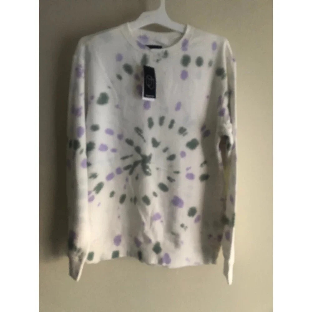 Men's Tie Dye Crewneck Pullover sweatshirt M